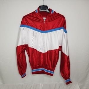 Vtg 70's DeLong Pullover Track Jacket Windbreaker